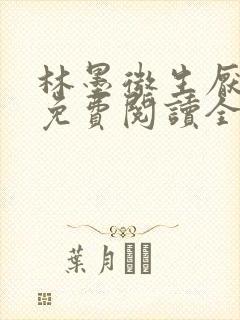 林墨微生厌小说免费阅读全文