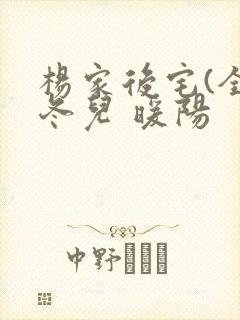 杨家后宅(全)冬儿 暖阳