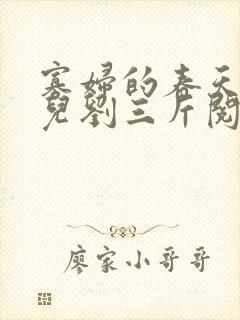 寡妇的春天白花儿刘三斤阅读