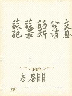 苏苏的公交车日记最新消息