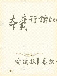 大唐行镖txt下载