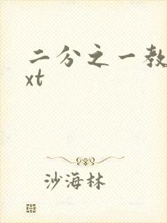 二分之一教主txt