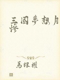 三国梦想月英无惨