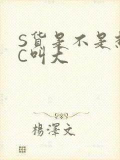 S货是不是想挨C叫大