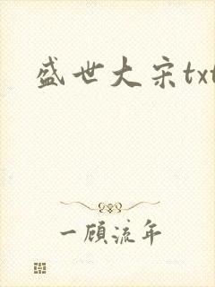 盛世大宋txt