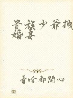 贵族少爷拽拽未婚妻