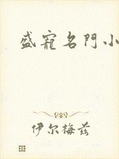 盛宠名门小夫人