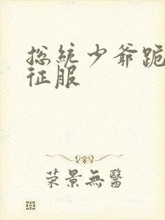 总统少爷跪地唱征服