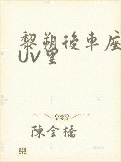 黎朔后车座上SUV里