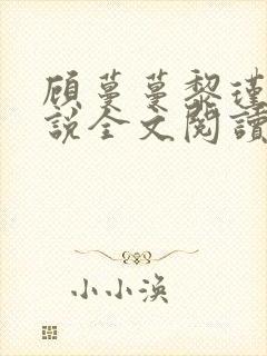 顾蔓蔓黎瑾泽小说全文阅读