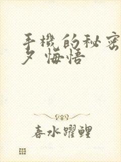 手机的秘密 七夕 悔悟