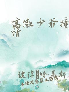 高傲少爷撞到爱情