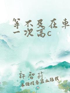 等不及在车里做一次高c