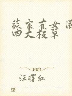 苏家有女 国防四大校草