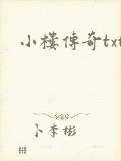 小楼传奇txt