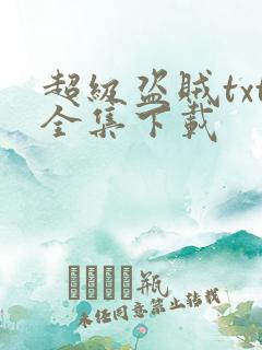 超级盗贼txt全集下载