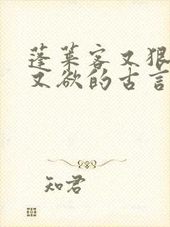 蓬莱客又狠又糙又欲的古言穿书