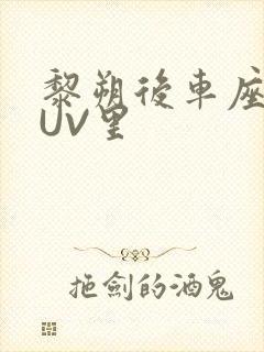 黎朔后车座上SUV里