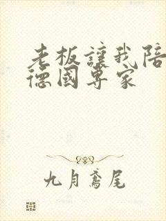 老板让我陪两个德国专家