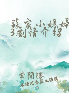 苏家小媳妇1v3剧情介绍