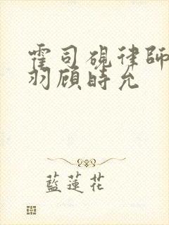 霍司砚律师温知羽顾时允