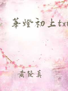 华灯初上txt