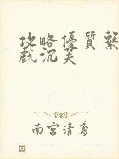 攻略优质系统游戏沉芙