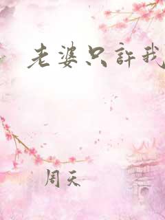 老婆只许我宠你