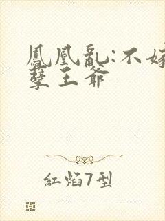 凤凰乱:不嫁妖孽王爷
