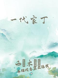 一代家丁