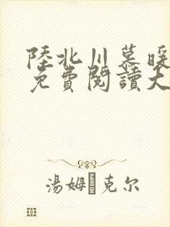 陆北川慕暖全文免费阅读大结局