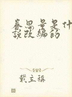 眷思量是什么小说改编的