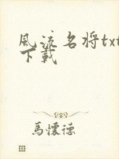 风流名将txt下载