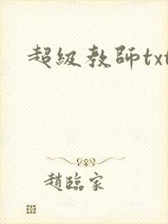 超级教师txt