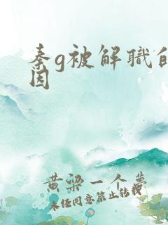 秦g被解职的原因