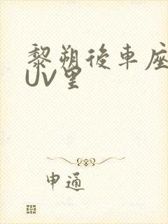 黎朔后车座上SUV里