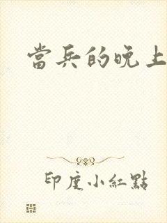 当兵的晚上太猛