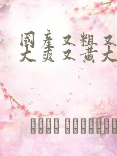 国产又粗又猛又大爽又黄大爷