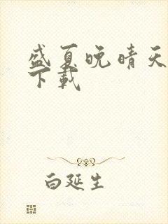 盛夏晚晴天全集下载