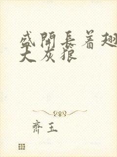 盛开长着翅膀的大灰狼