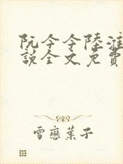 阮今今陆淮骁小说全文免费阅读