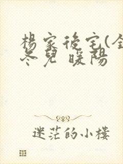 杨家后宅(全)冬儿 暖阳