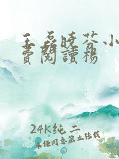 王磊晓芬小说免费阅读杨