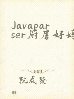 Javaparser厨房好妈妈