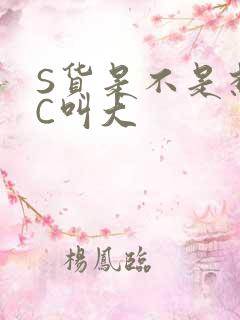 S货是不是想挨C叫大