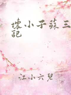 坏小子苏三风流记