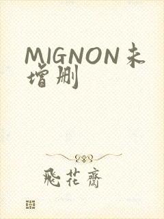 MIGNON未增删