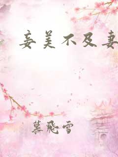 妾美不及妻