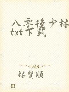 八零后少林方丈txt下载