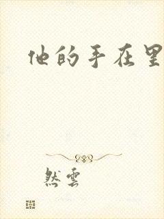 他的手在里面动